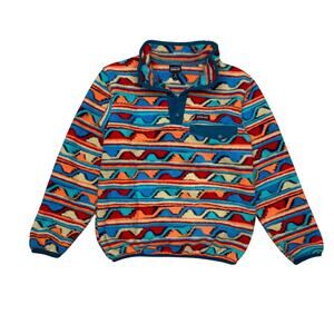 Patagonia Boys Lightweight Synchilla Snap T Pullover Jacket Youth Medium Granola